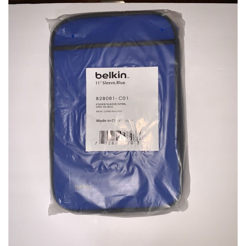 NWT Belkin 11" Blue Laptop Tablet‎ Case Cover